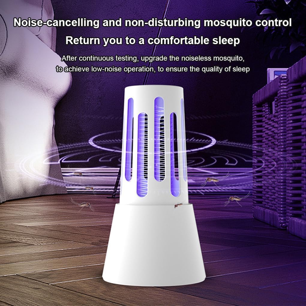 Lampada Zanzariera Elettrica da Parete – Luce UV Antizanzare Portatile con Alta Tensione, Silenziosa e Sicura per Interni ed Esterni