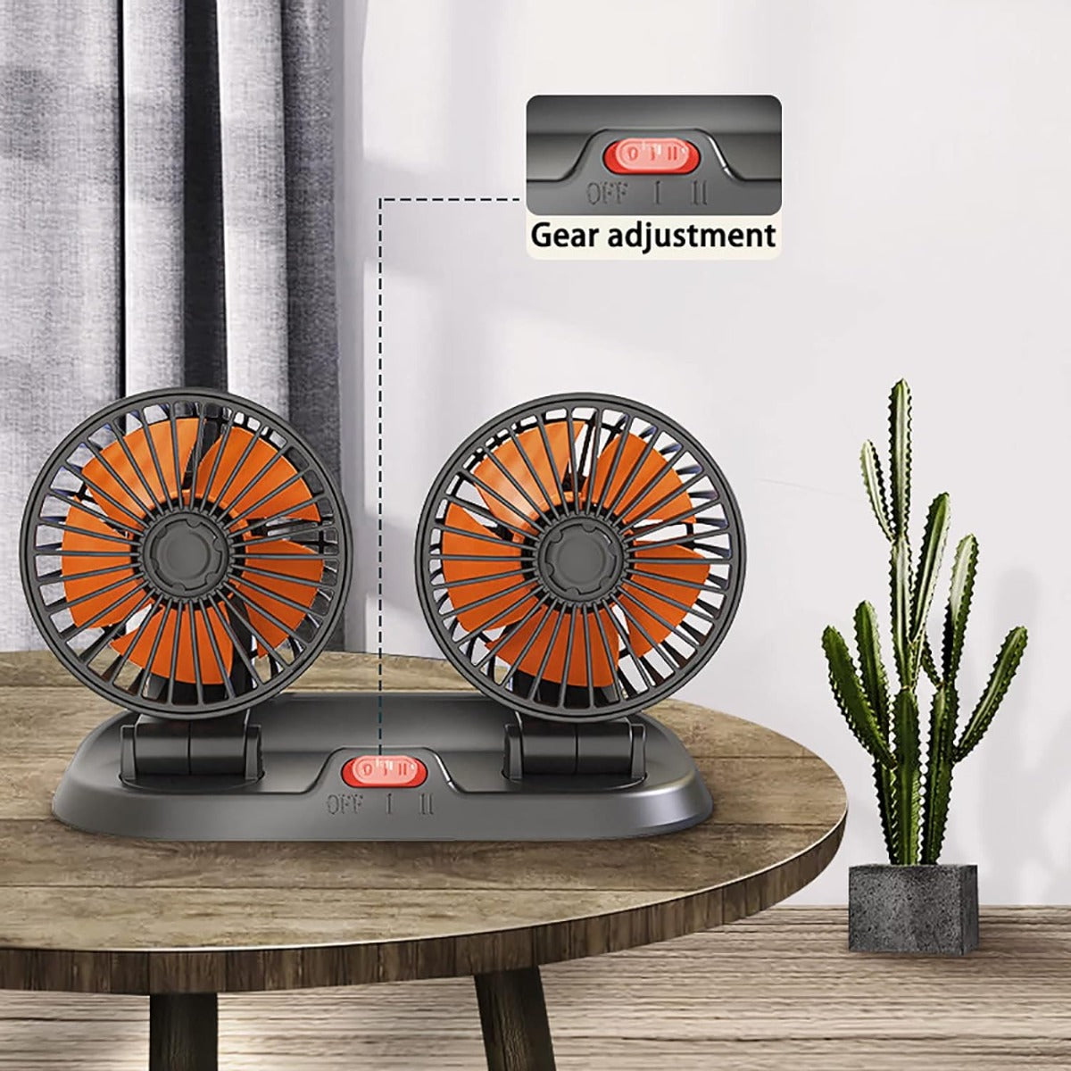 Doppio Ventilatore Per Auto Camion Camper Furgone Regolabile Aria Fresca