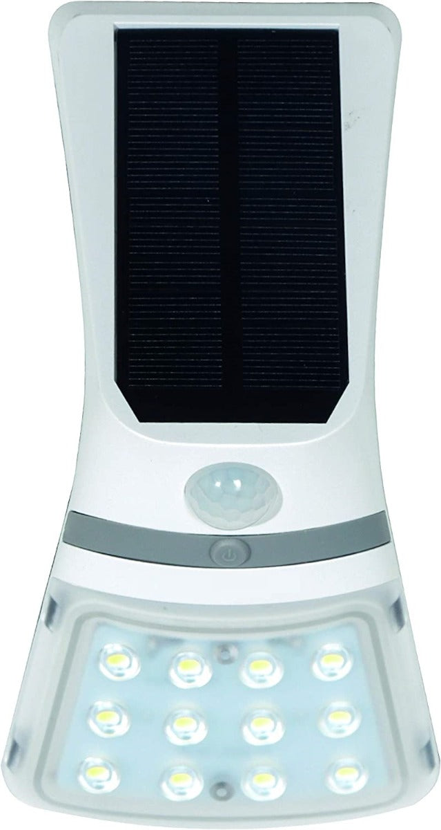Lampada solare led da muro faretto 3,5w 430 lm sensore crepuscolare e movimento FO-TA204