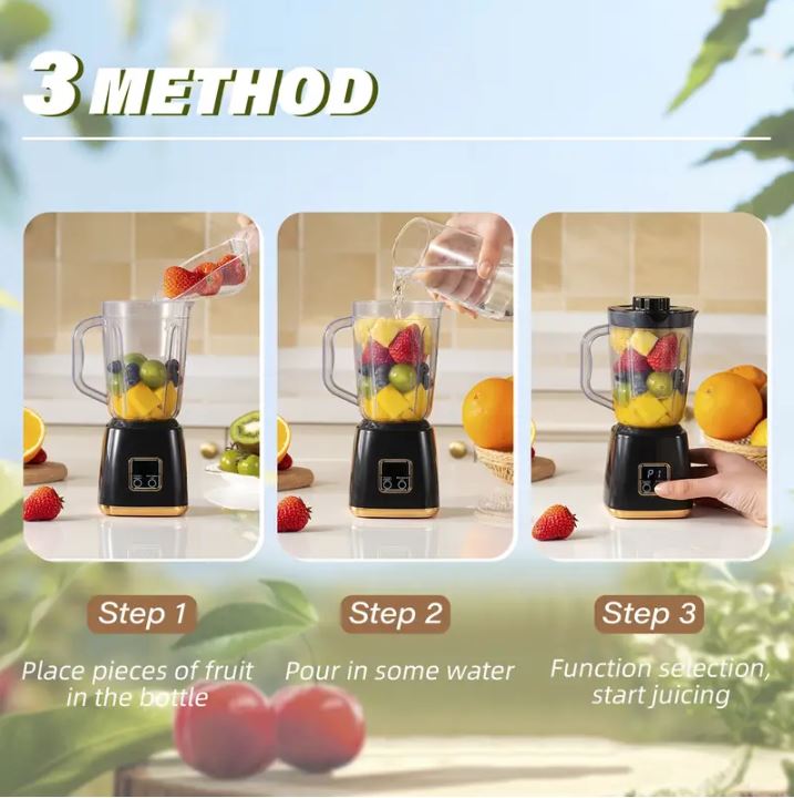 Frullatore Portatile USB 750ml – Spremiagrumi Ricaricabile, Compatto e Facile da Pulire, per Smoothie, Frutta, Verdura e Milkshake