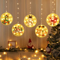 Catena Luminosa Natalizia a LED con Fiocchi di Neve e Dischi Decorativi – Luci da Interno per Albero e Casa – Varianti Casuali dei Dischi