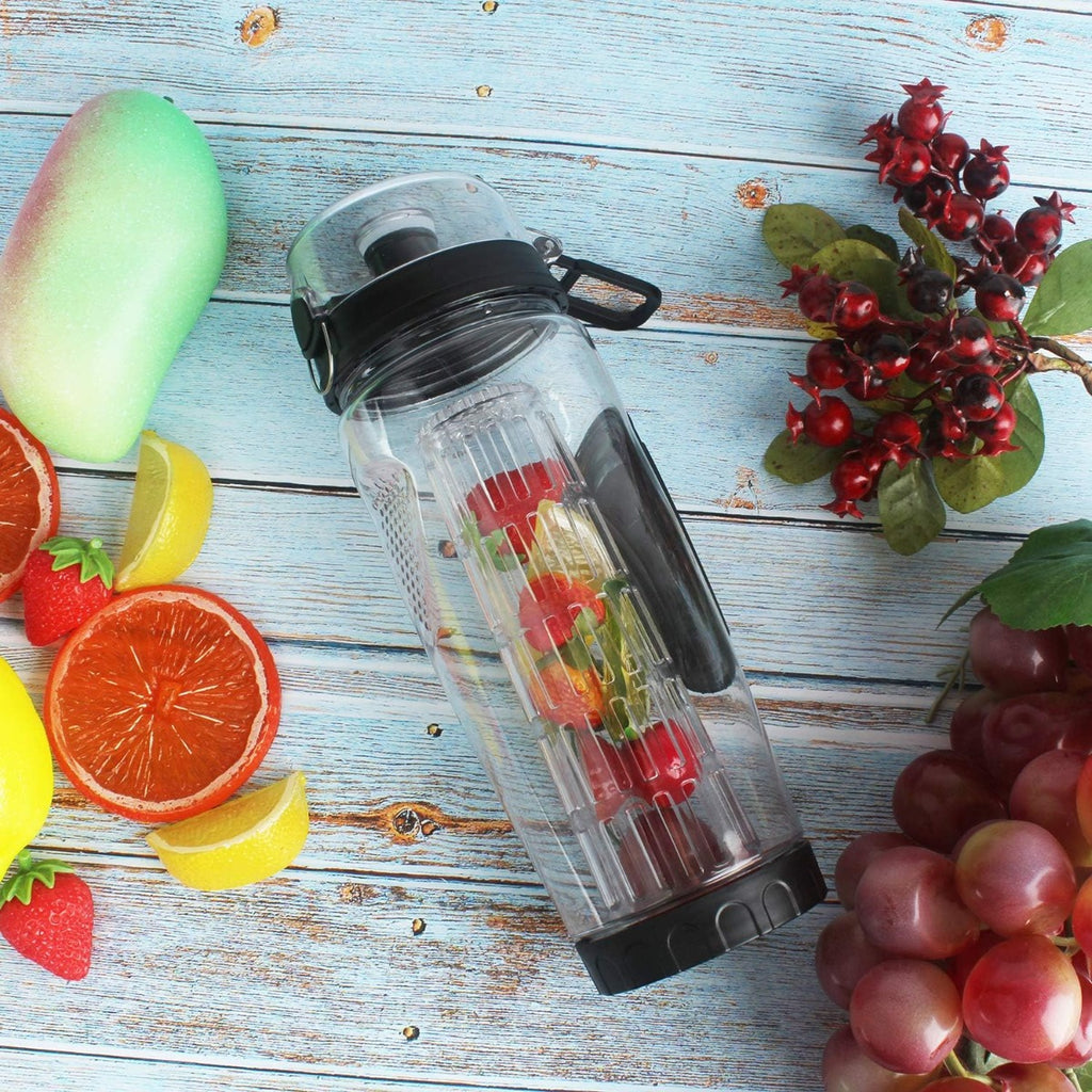 Borraccia per Infusi da 950 ml – Bottiglia Sportiva con Filtro Frutta, Senza BPA, Tappo Antigoccia