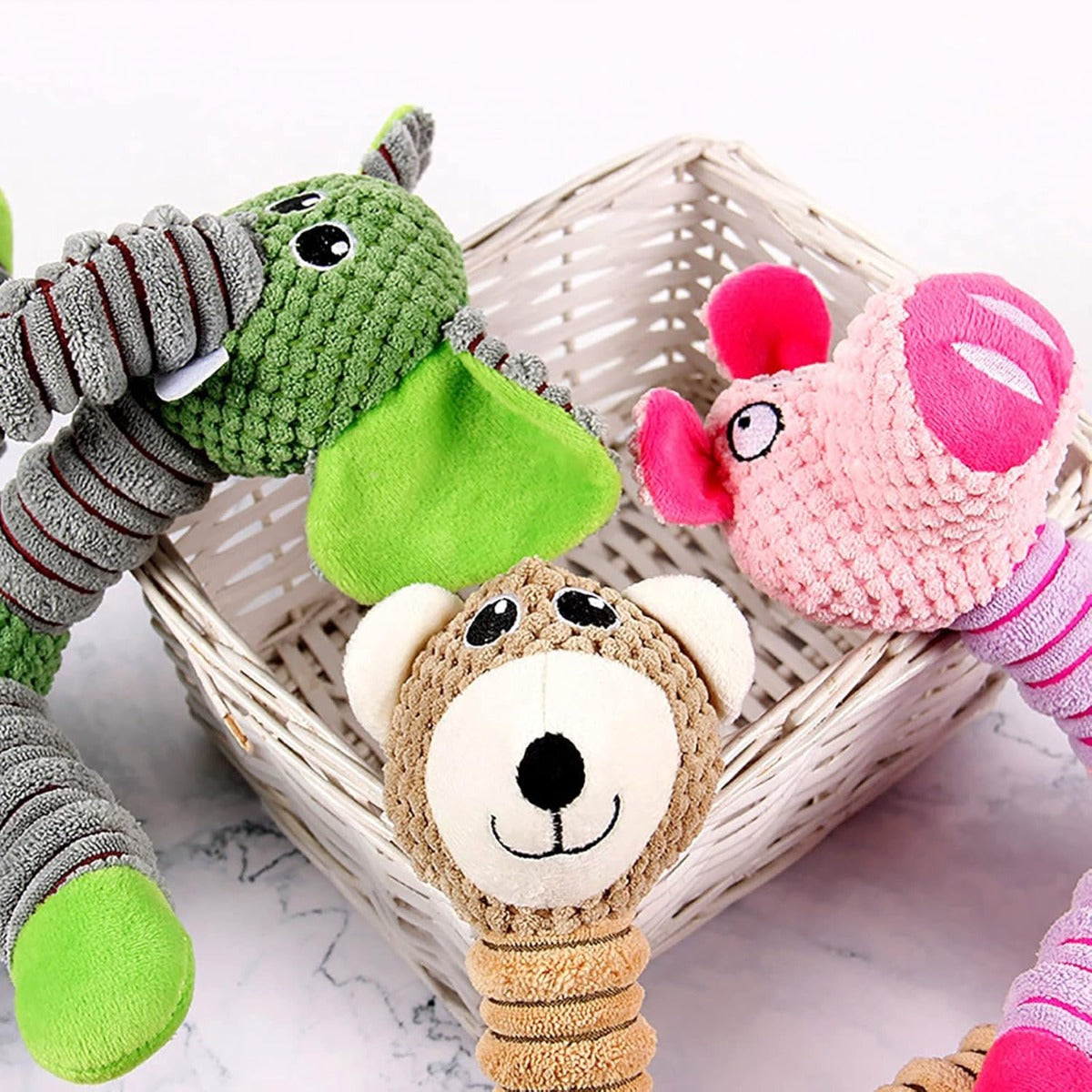 Giocattolo in Peluche per Cani – Morbido e Resistente al Morso con Suono