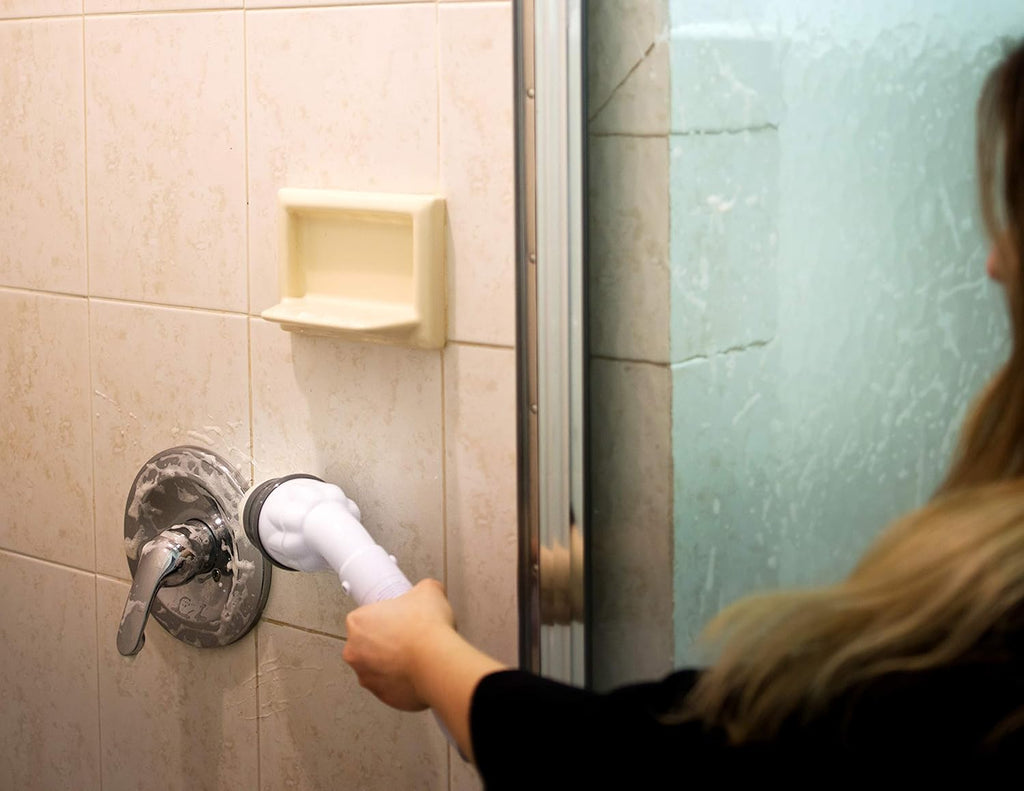 Spazzola Elettrica Rotante Senza Fili con Manico Estendibile – Pulizia Profonda per Bagno, Cucina e Superfici Difficili