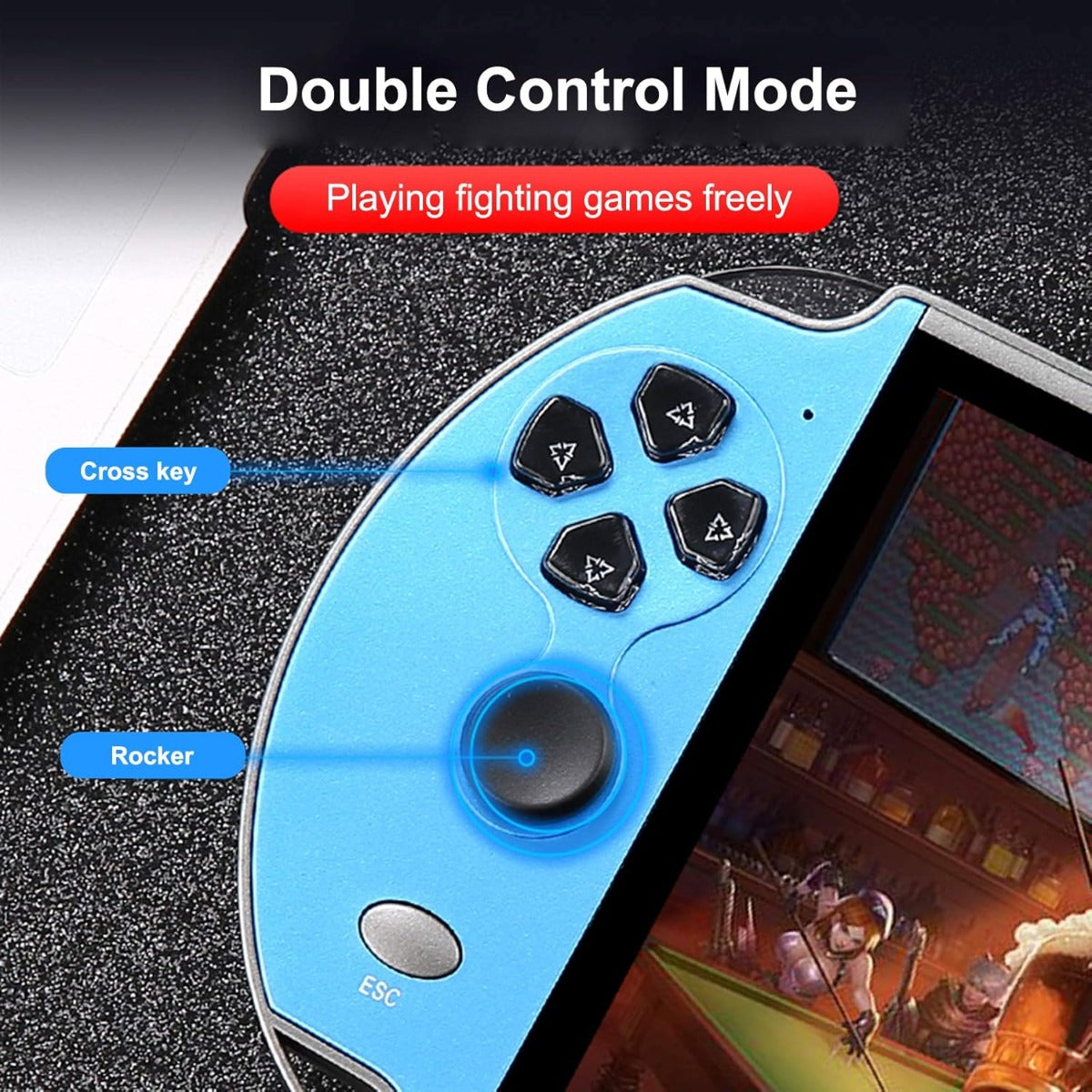 Console di gioco portatile X12 Plus con schermo HD da 7 pollici, 10000+ giochi retro, supporto MP5, Bluetooth 4.2