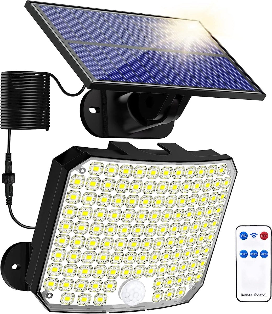 Luce di sicurezza solare per esterni con sensore di movimento A LED a energia solare