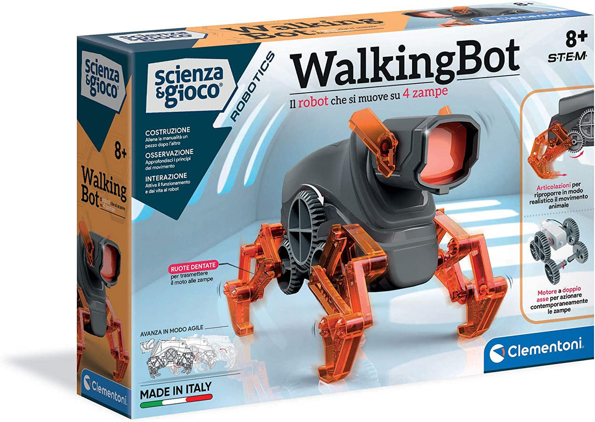 Clementoni scienza e gioco robotics walking Bot robot per bambini kit di robotica