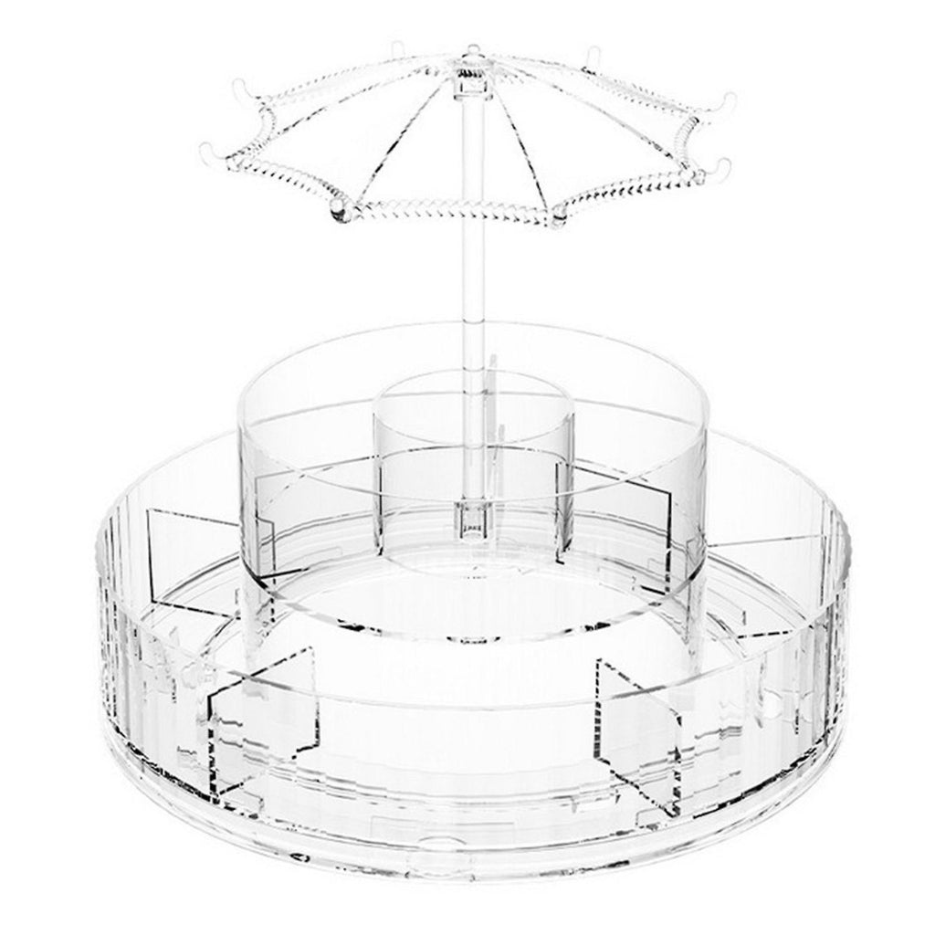 Organizer per trucco rotante a 360 gradi organizer per la cura della pelle grande capacità regolabile