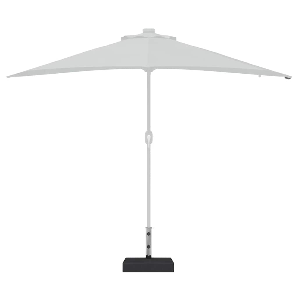 Base per Parasole in Granito Rettangolare 25 kg Nera