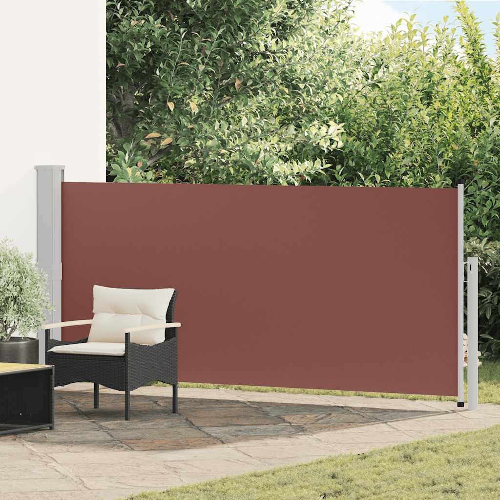 Tenda da Sole Laterale Retrattile 140 x 300 cm Marrone
