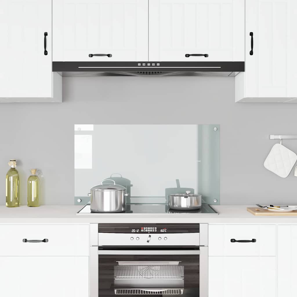 Paraschizzi per Cucina Trasparente 90x50 cm in Vetro Temperato