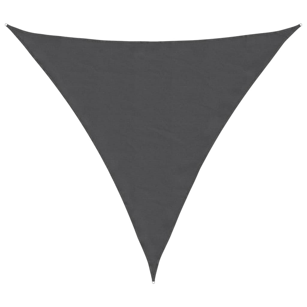 Parasole a Vela Oxford Triangolare 5x5x5 m Antracite