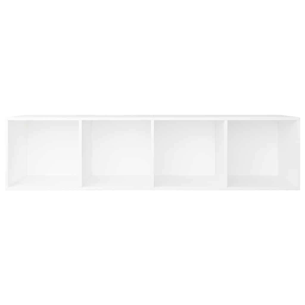 Libreria / Mobile TV Bianco 36x30x143 cm in Legno Multistrato