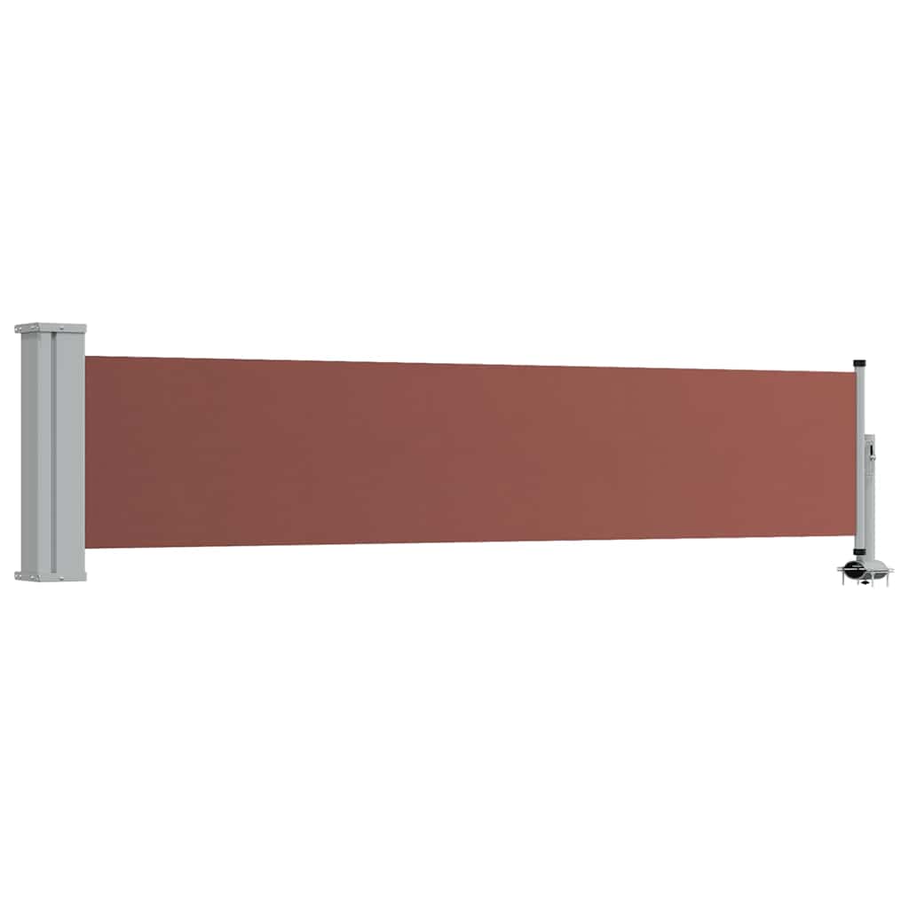 Tenda Laterale Retrattile per Patio 60x300 cm Marrone