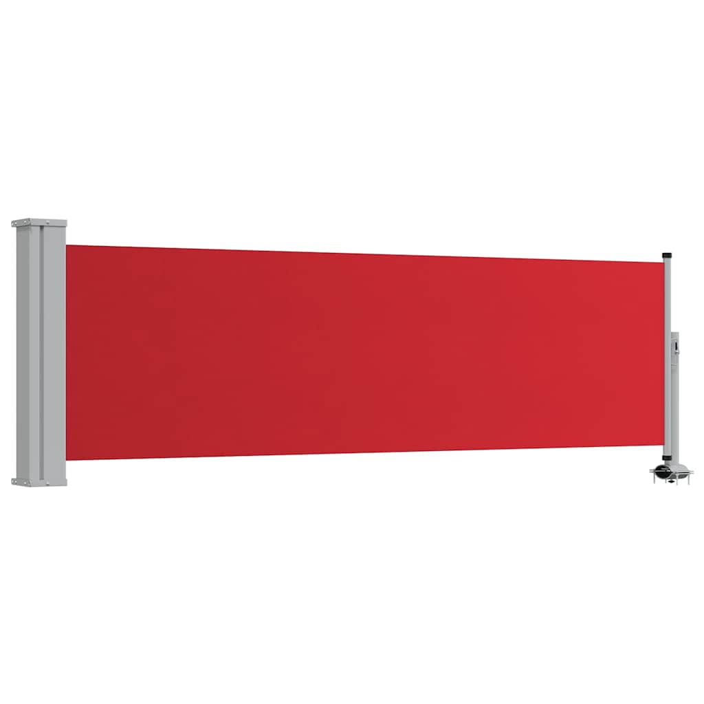 Tenda Laterale Retrattile per Patio 80x300 cm Rosso