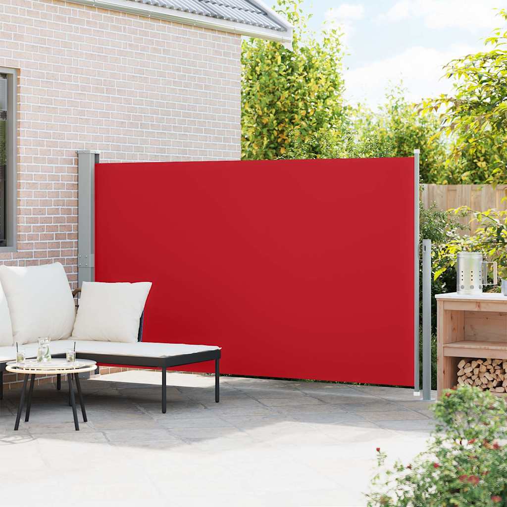 Tenda Laterale Retrattile per Patio 170x300 cm Rosso