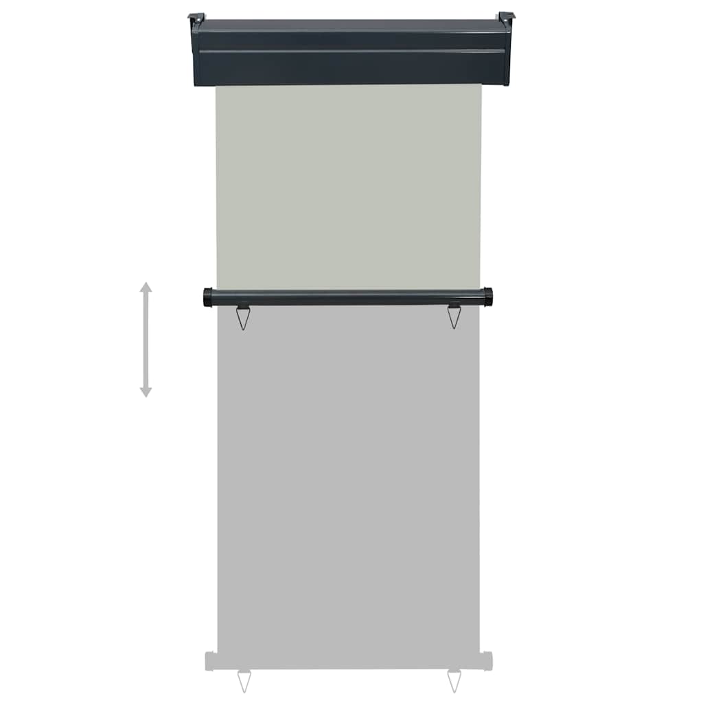 Tendalino Laterale per Balcone 85x250 cm Grigio