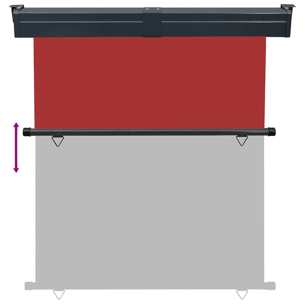 Tendalino Laterale per Balcone 175x250 cm Rosso