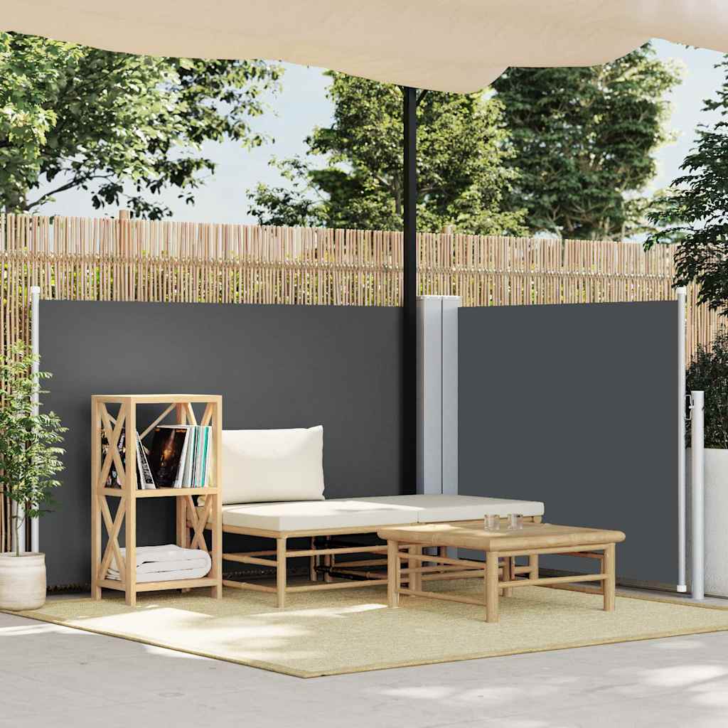 Tenda da Sole Laterale Retrattile Antracite 120x1000 cm