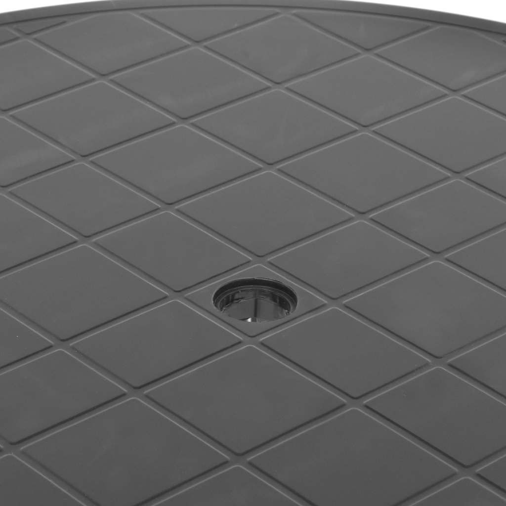 Tavolo da Giardino Antracite 89 cm in Plastica