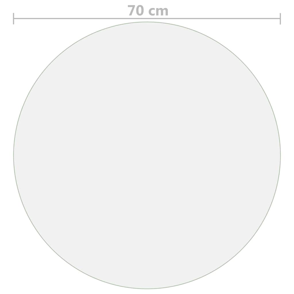 Protezione Tavolo Opaca Ø 70 cm 1,6 mm in PVC