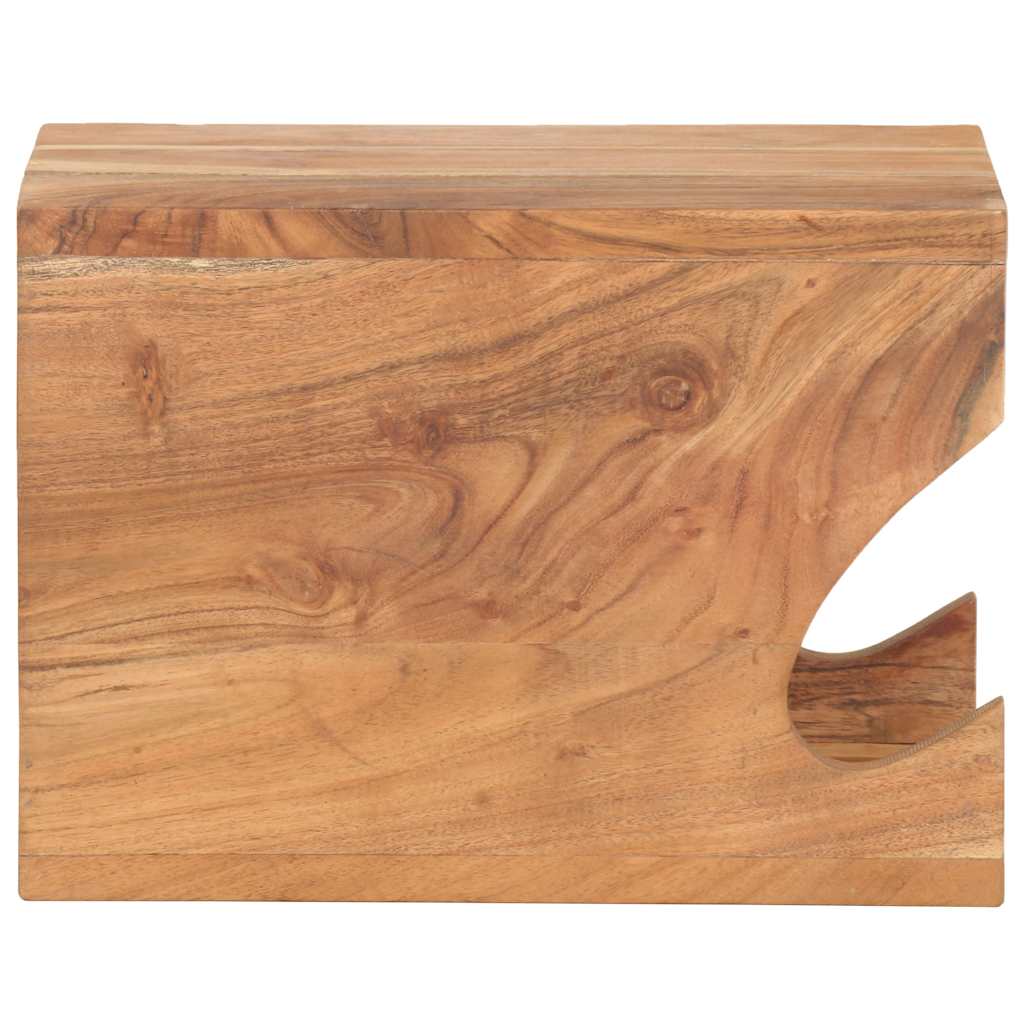 Supporto Bicicletta da Parete 35x25x25 cm in Legno di Acacia