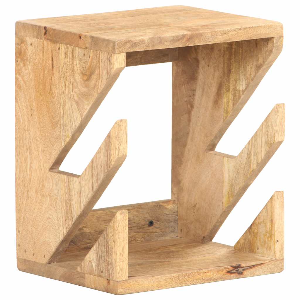 Supporto Skateboard da Parete 25x20x30 cm in Legno di Mango