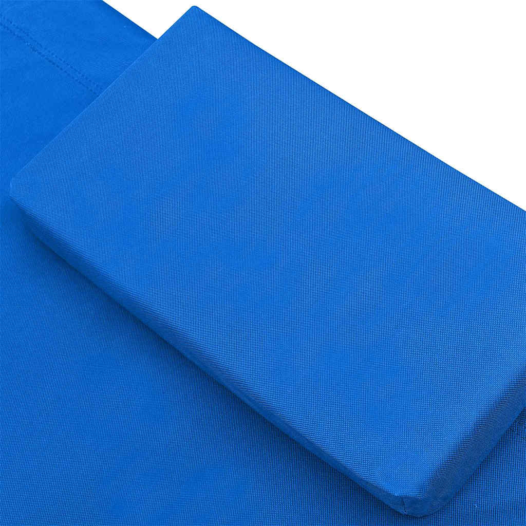 Lettino Prendisole in Tessuto Blu
