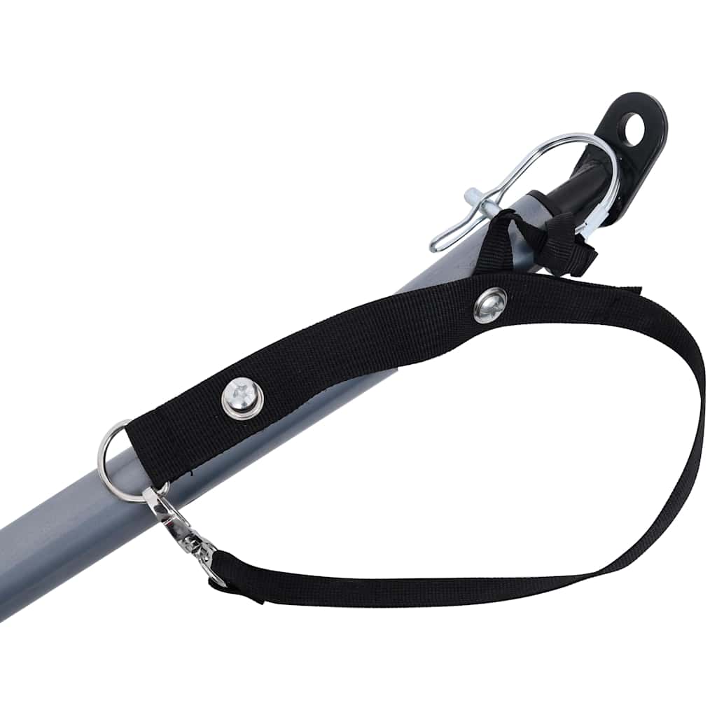 Rimorchio da Bici Grigio e Blu 65 kg