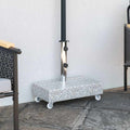 Base per Ombrellone Grigio Chiaro 45x25x8,3 cm in Granito