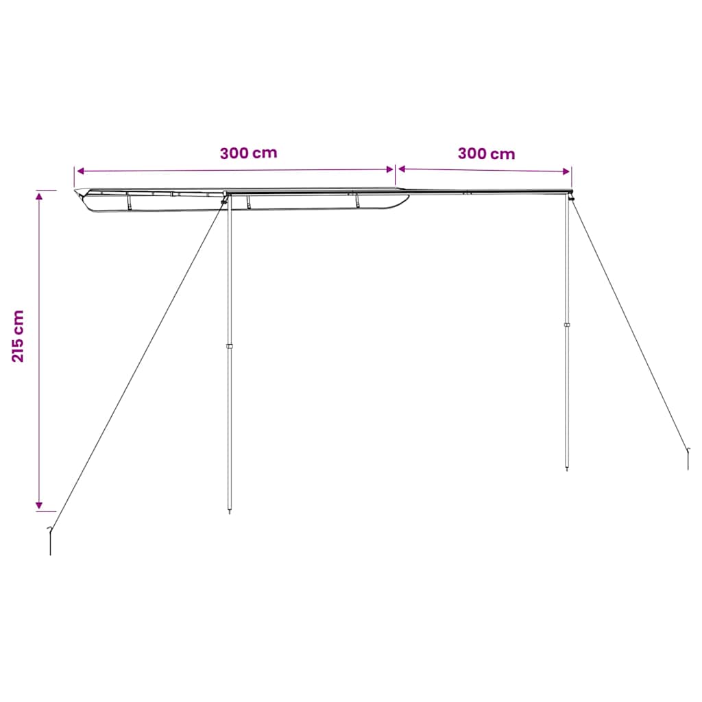 Tendalino per Camper e Roulotte 3x3x2,15 m Beige