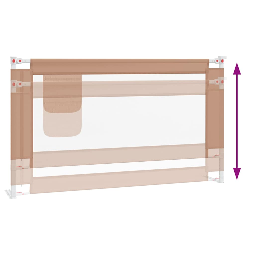 Sponda Letto di Sicurezza per Bambini Talpa 140x25cm in Tessuto