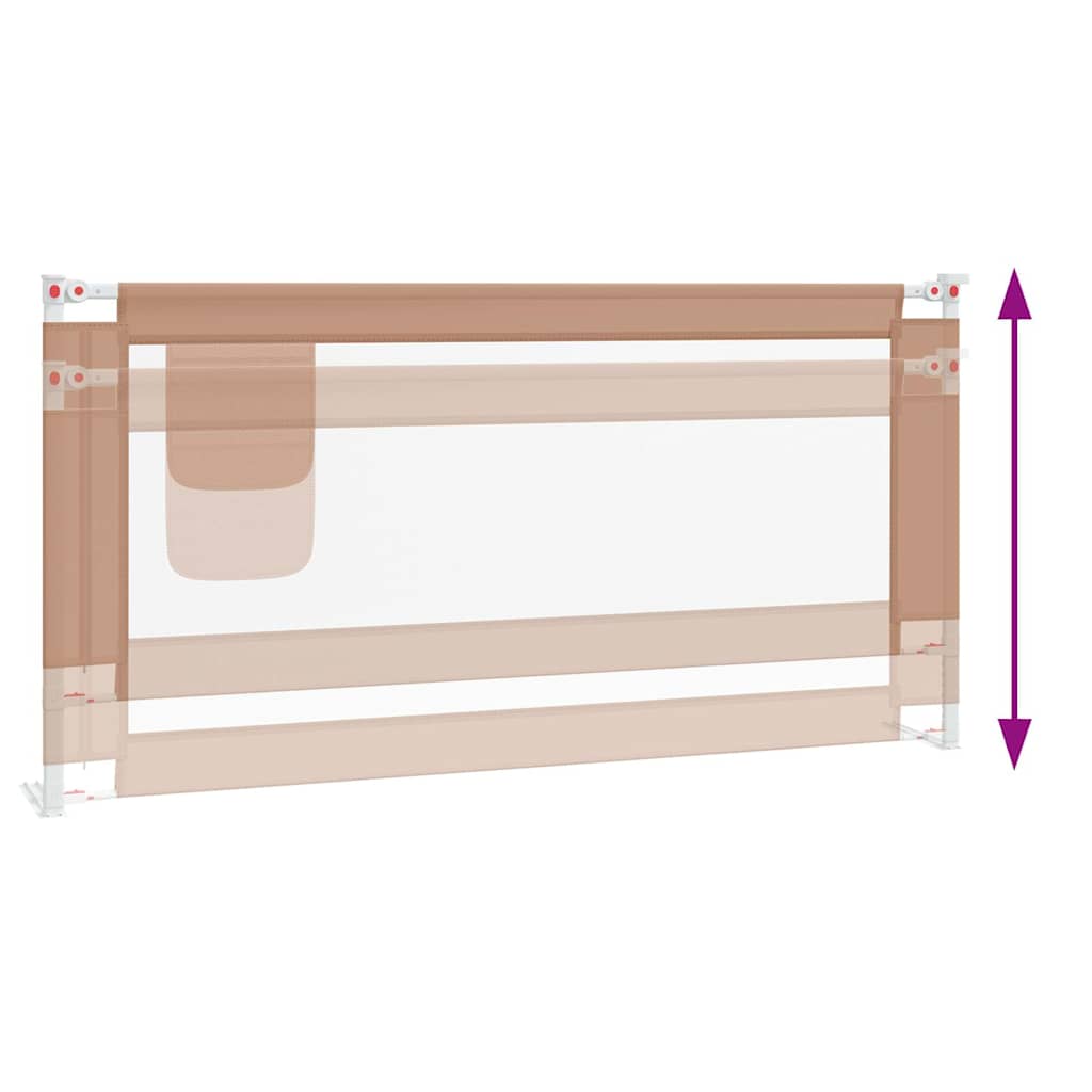 Sponda Letto di Sicurezza per Bambini Talpa 180x25cm in Tessuto