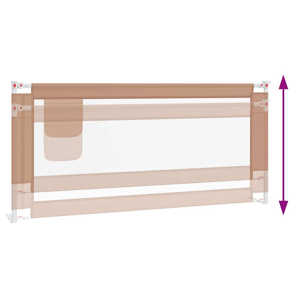 Sponda Letto di Sicurezza per Bambini Talpa 200x25cm in Tessuto