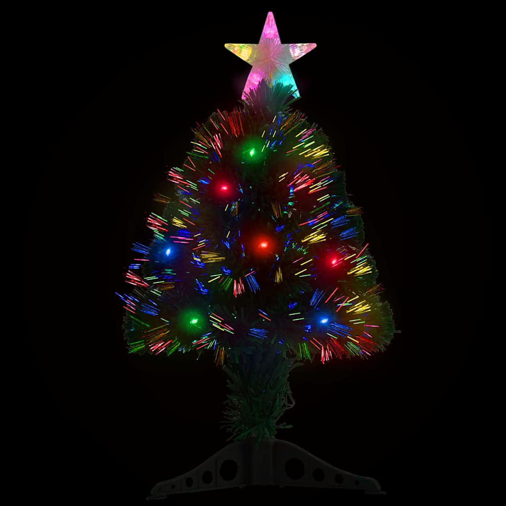 Albero di Natale Preilluminato con Supporto e LED 64 cm