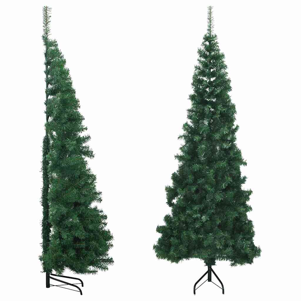 Albero di Natale Artificiale ad Angolo con Supporto Verde 180cm
