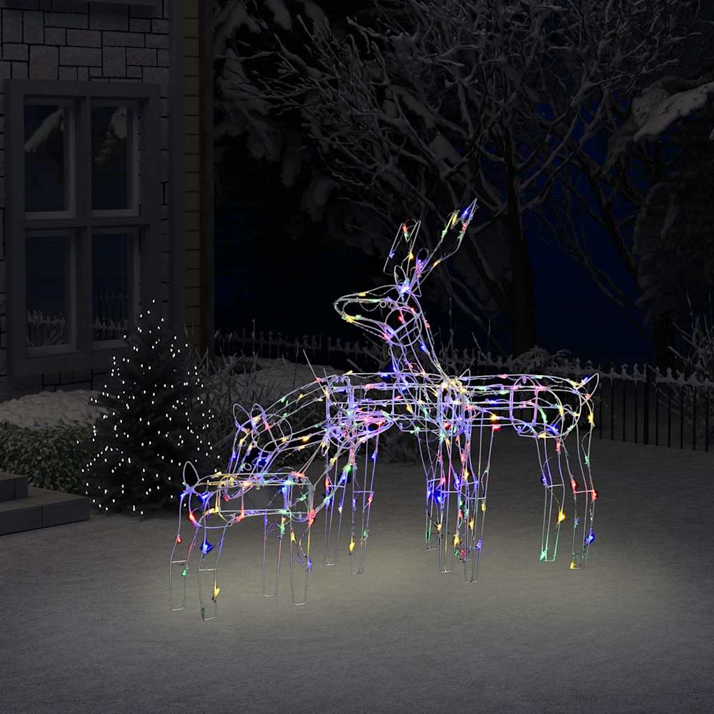 Decorazioni di Natale a Forma di Renne 3 pz 229 LED