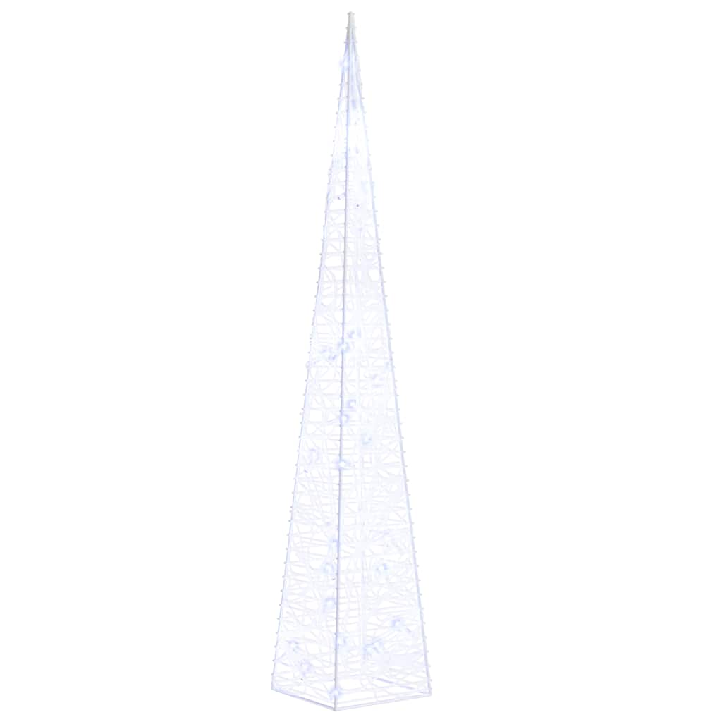 Cono di Luce LED Decorativo Acrilico Blu 60 cm