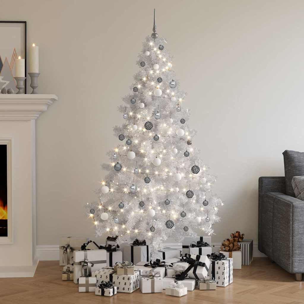 Albero di Natale Preilluminato con Palline 180 cm 620 Rami