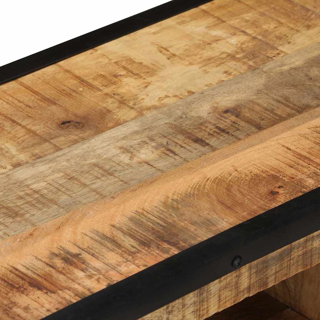 Mobile Porta TV 110x31x46 cm in Legno di Mango Grezzo