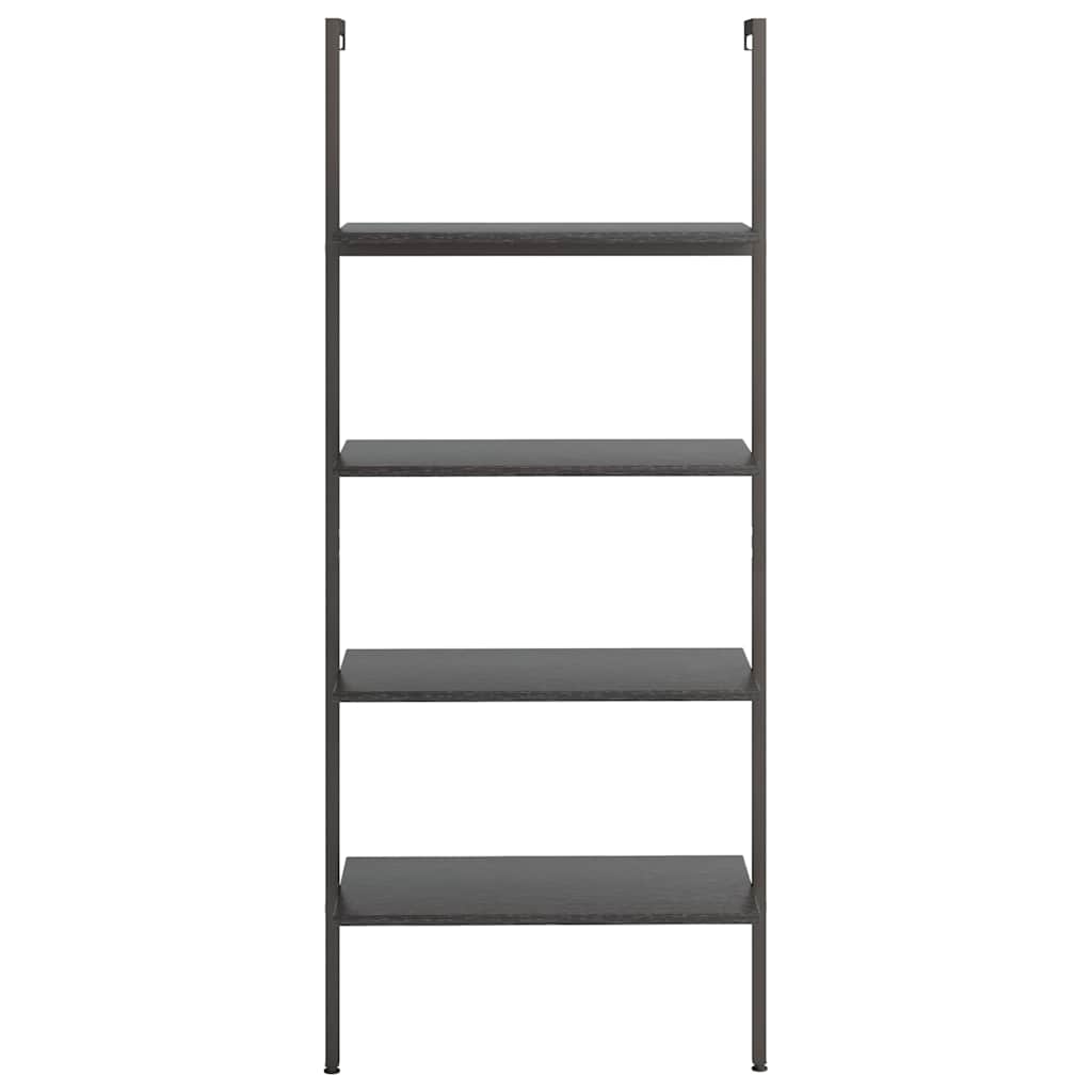 Scaffale Pendente a 4 Livelli Nero 64x35x152,5 cm