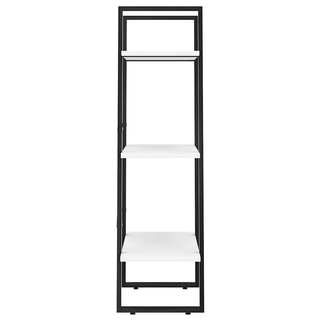 Scaffale Portaoggetti Bianco 60x30x105 cm Legno Multistrato
