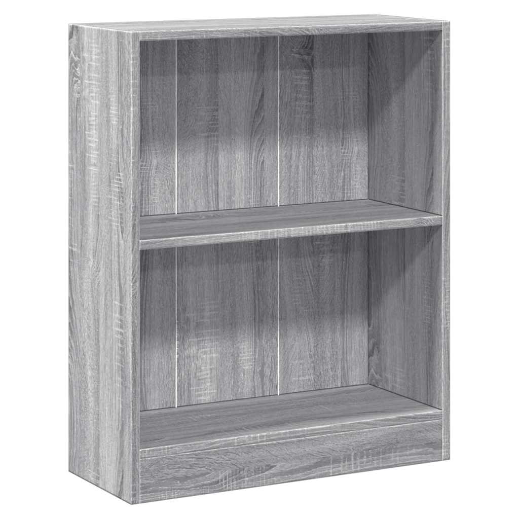 Libreria Grigio Sonoma 60x24x76 cm in Legno Multistrato