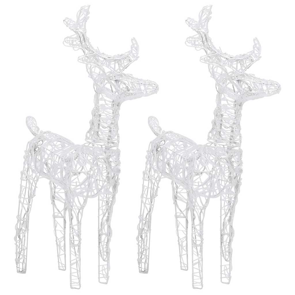 Decorazione Natalizia Renne e Slitta 320 LED Acrilico