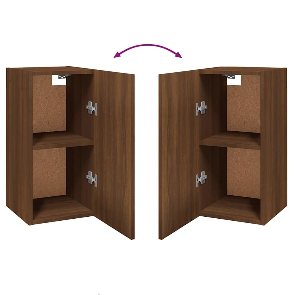 Mobile TV Rovere Marrone 30,5x30x60 cm Legno Multistrato