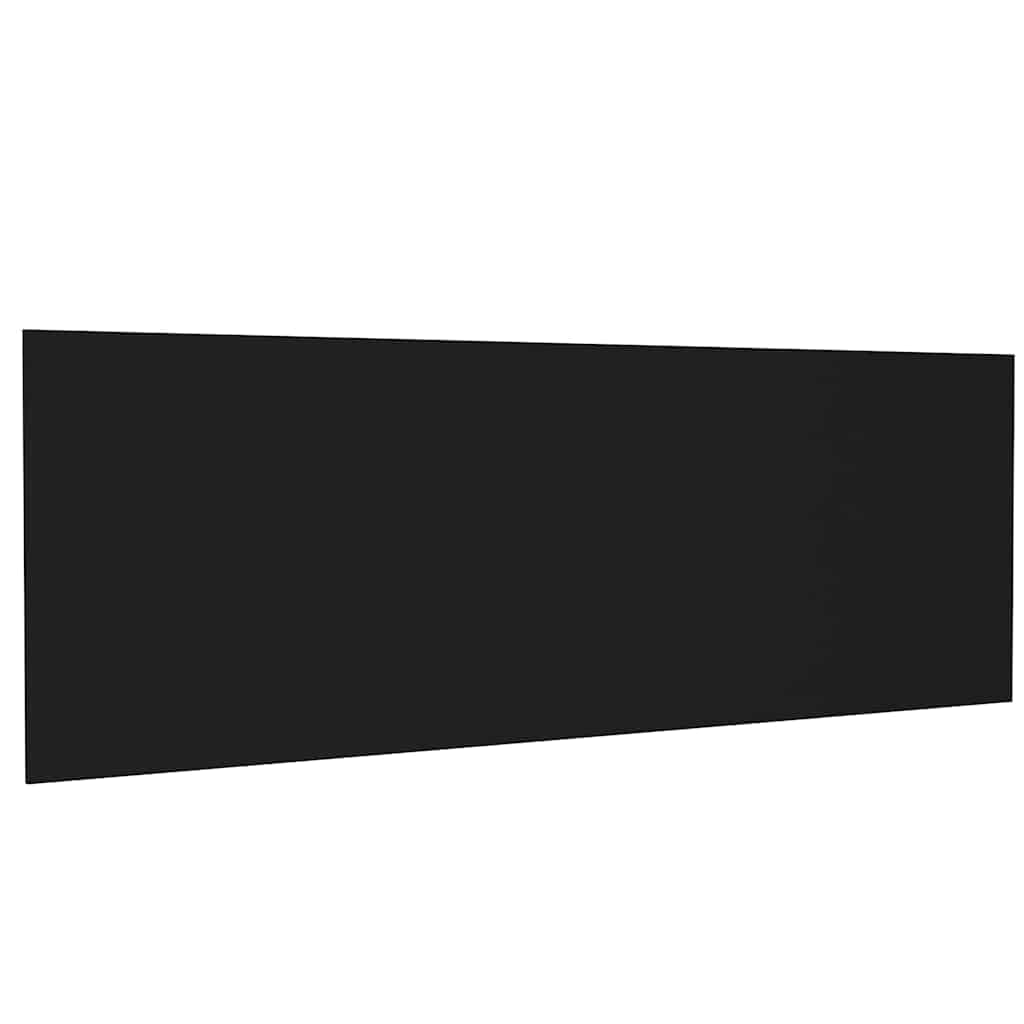 Testiera per Letto Nera 240x1,5x80 cm in Legno Ingegnerizzato
