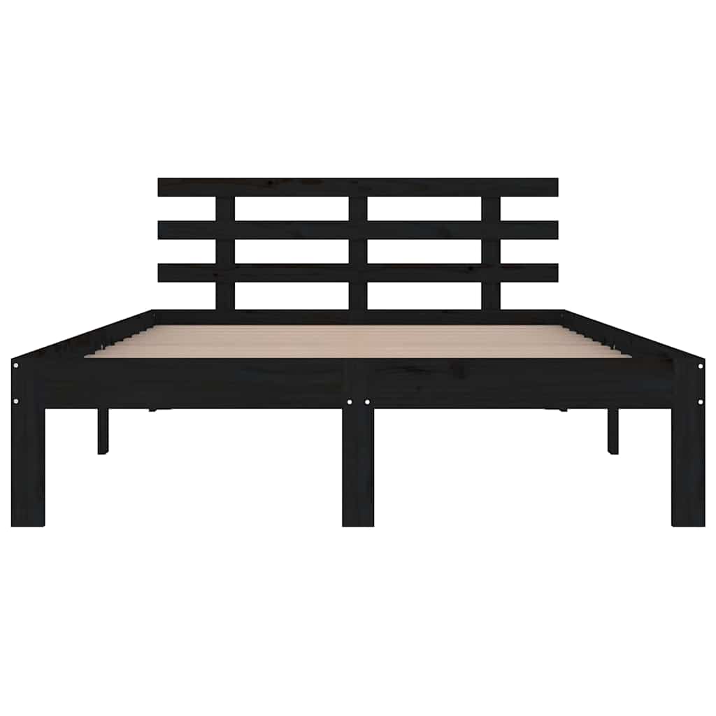 Giroletto Nero in Legno Massello 200x200 cm