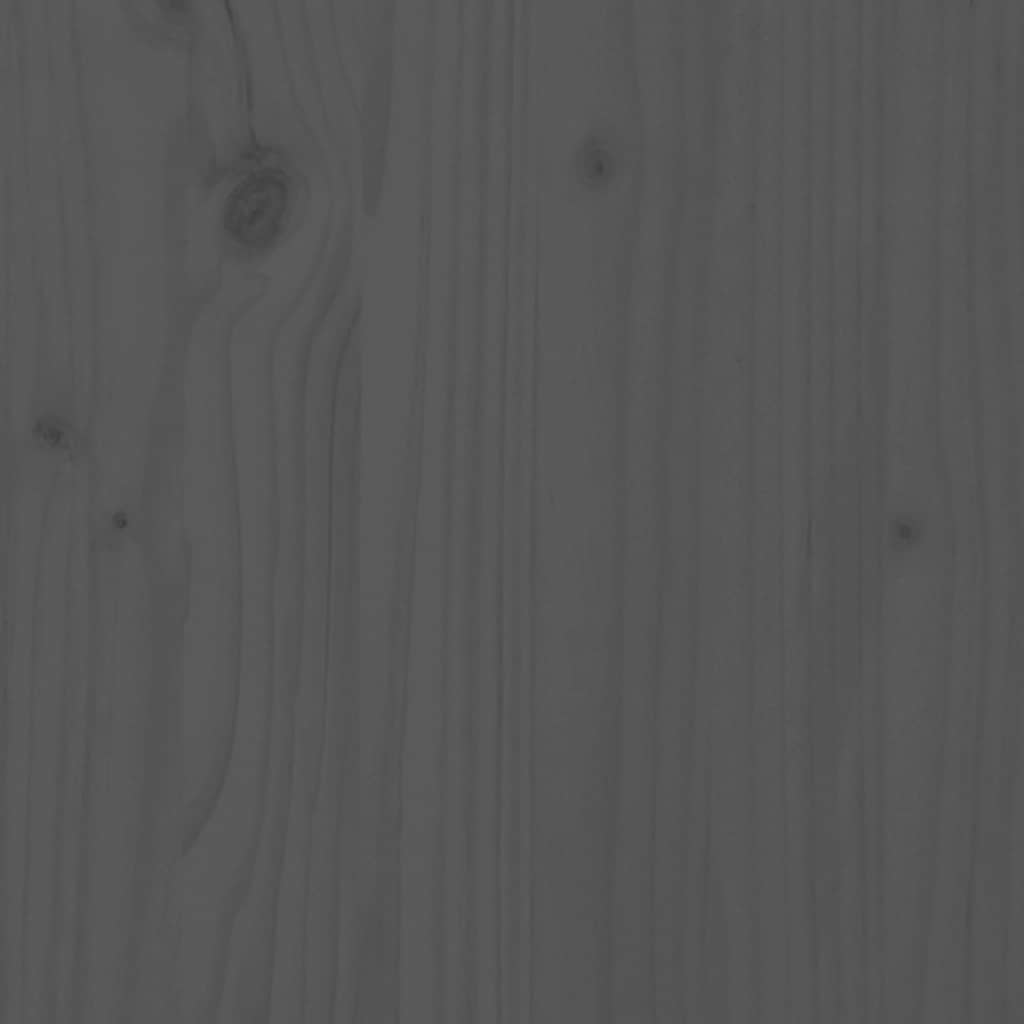 Giroletto Grigio in Legno Massello 150x200 cm King Size