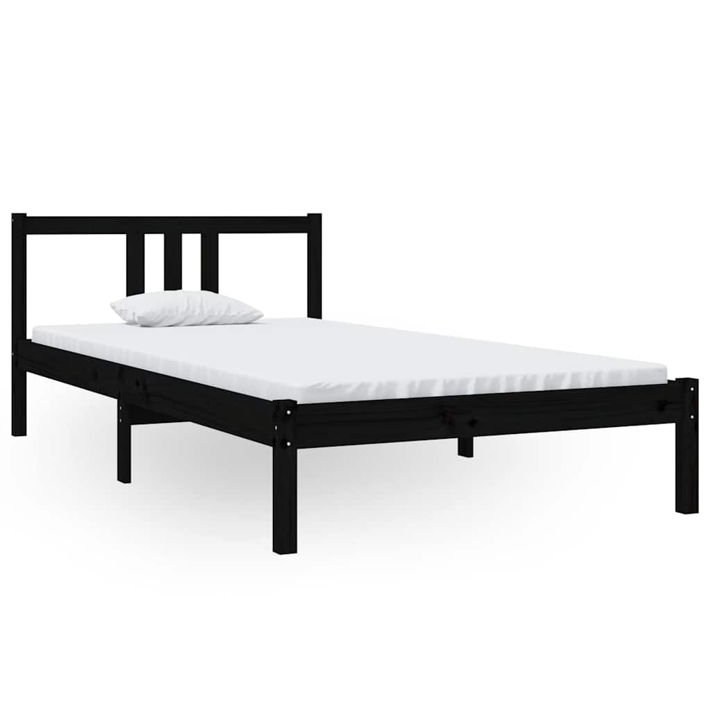 Giroletto Nero in Legno Massello 100x200 cm