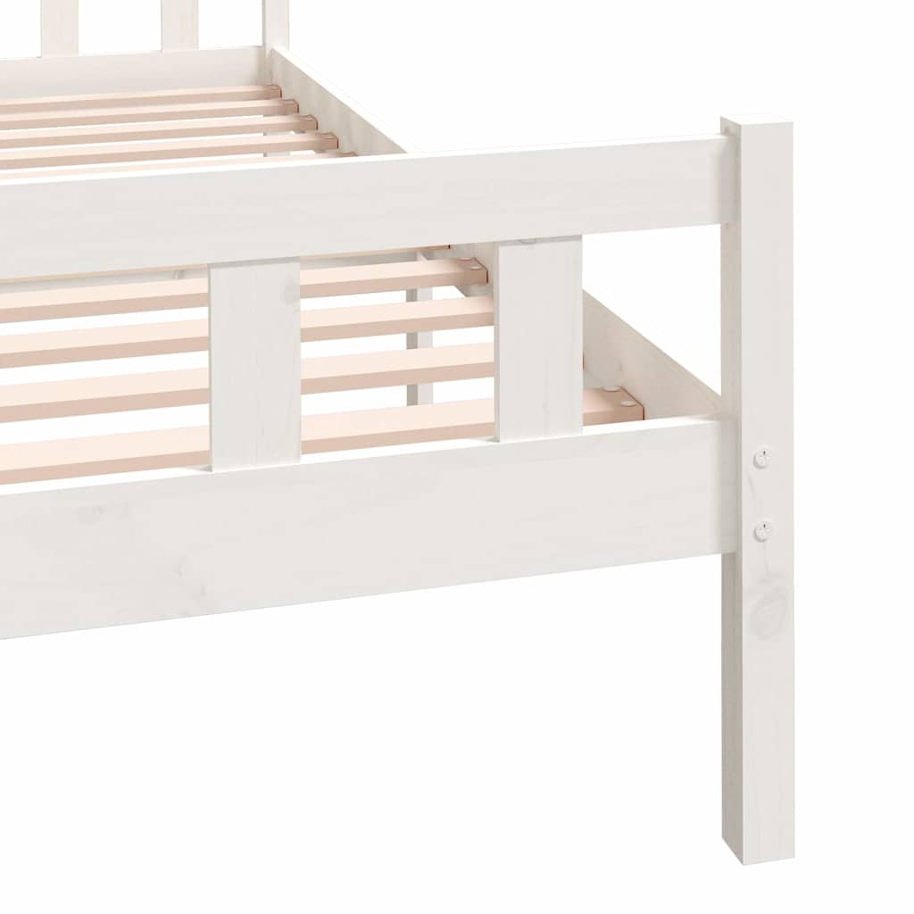 Giroletto Bianco in Legno Massello 150x200 cm King Size